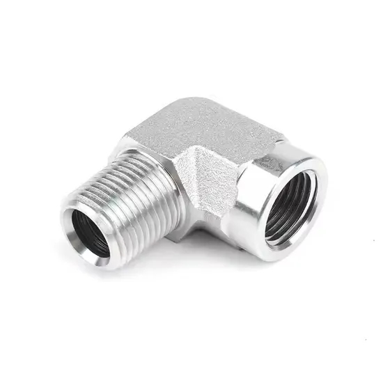 1c9-Rn 1d9-Rn DIN Hydraulic Union Fitting Carbon Steel 90 Elbow Metric Ferrule Fittings