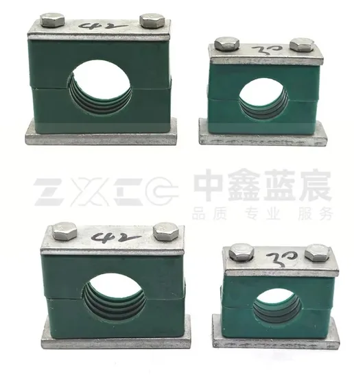 Tube Stacking Plastic Hydraulic Oil Pipe Clamp Twin Series