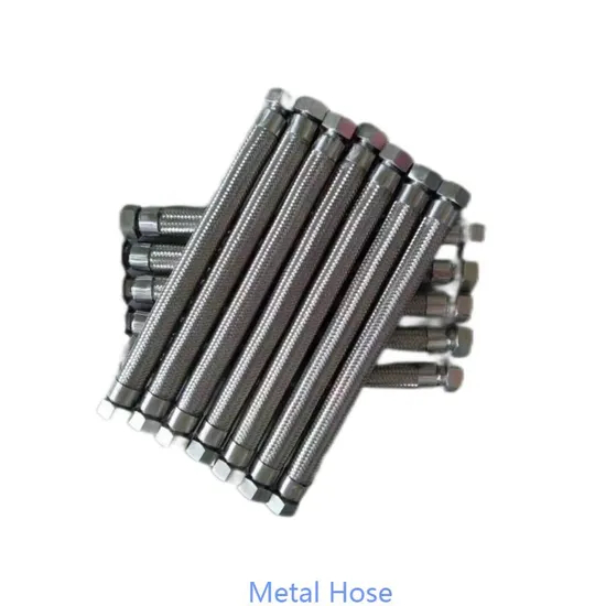 Heat Resistant Braided Stainless Steel Hose Steam Gas Flexible Stainless Metal Hose Customized End Fitting