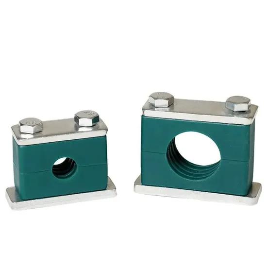 Green Twin Clamps for Pipe Fitting Double Hole Tube Clamps