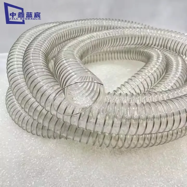 Flexible and Compressible Steel Wire PU Industrial Vacuum Hose