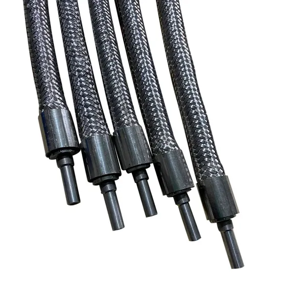 High Pressure Hydraulic Oil Pipe Steel Wire Braided Rubber Rubber Hose with Fittings