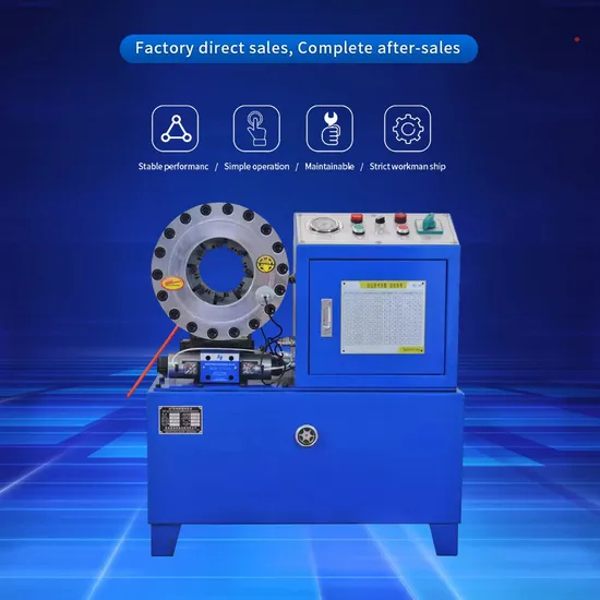 2-Inch Hydraulic Hose Fitting Press Pipe Pressing Machine High Productivity for Manufacturing Plant with Reliable Motor