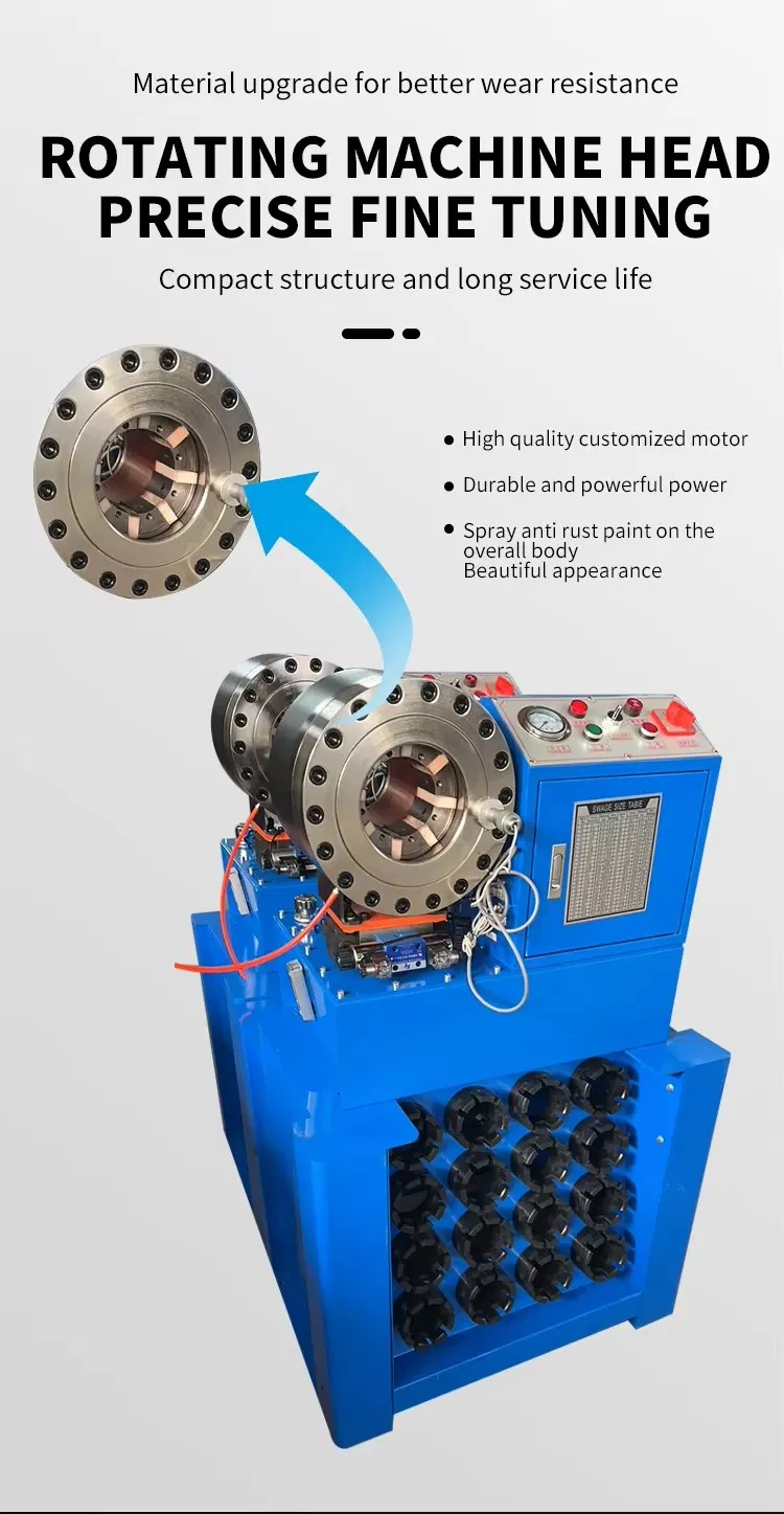 1/4&prime;&prime;-3&prime;&prime; Crimping Machine 220V 380V Hydraulic Hose Machine 15 Set Dies Sp60 Crimpimg Machine
