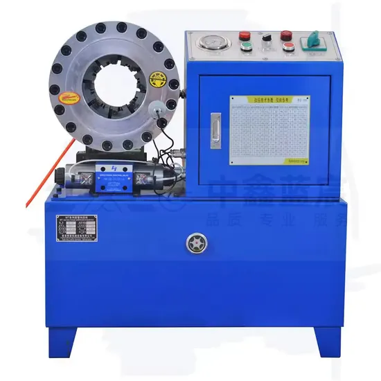 Hose Pressing Machine Press Tools Automatic Hydraulic Pipe Rubber Hose Crimping Machine for Wooden Box