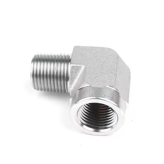 1c9-Rn 1d9-Rn DIN Hydraulic Union Fitting Carbon Steel 90 Elbow Metric Ferrule Fittings