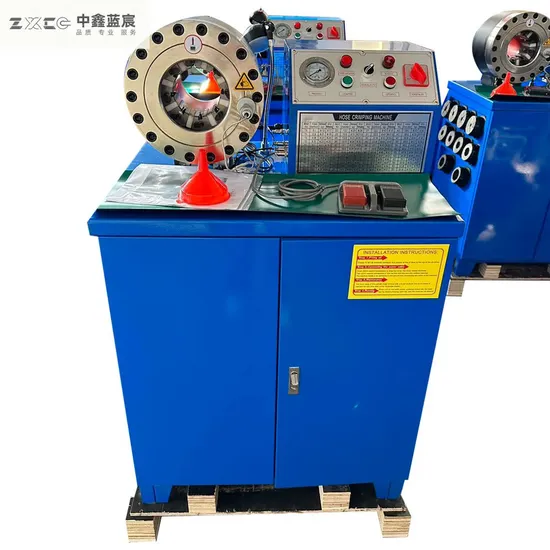 High Pressure Automatic 1/4-1.1/2" Air Conditioner Rubber Pipe Crimping/Crimper Tools Flexible Electric Wire Rope Tube Swaging Hydraulic Hose Pressing Machine