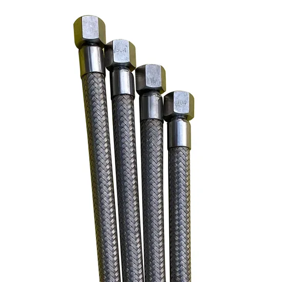 1/2 Inch Stainless Steel 304 Flexible Braided Hose with Extended Wire Braided Pipe/ Tube/ Hose Flexible Metal Hose