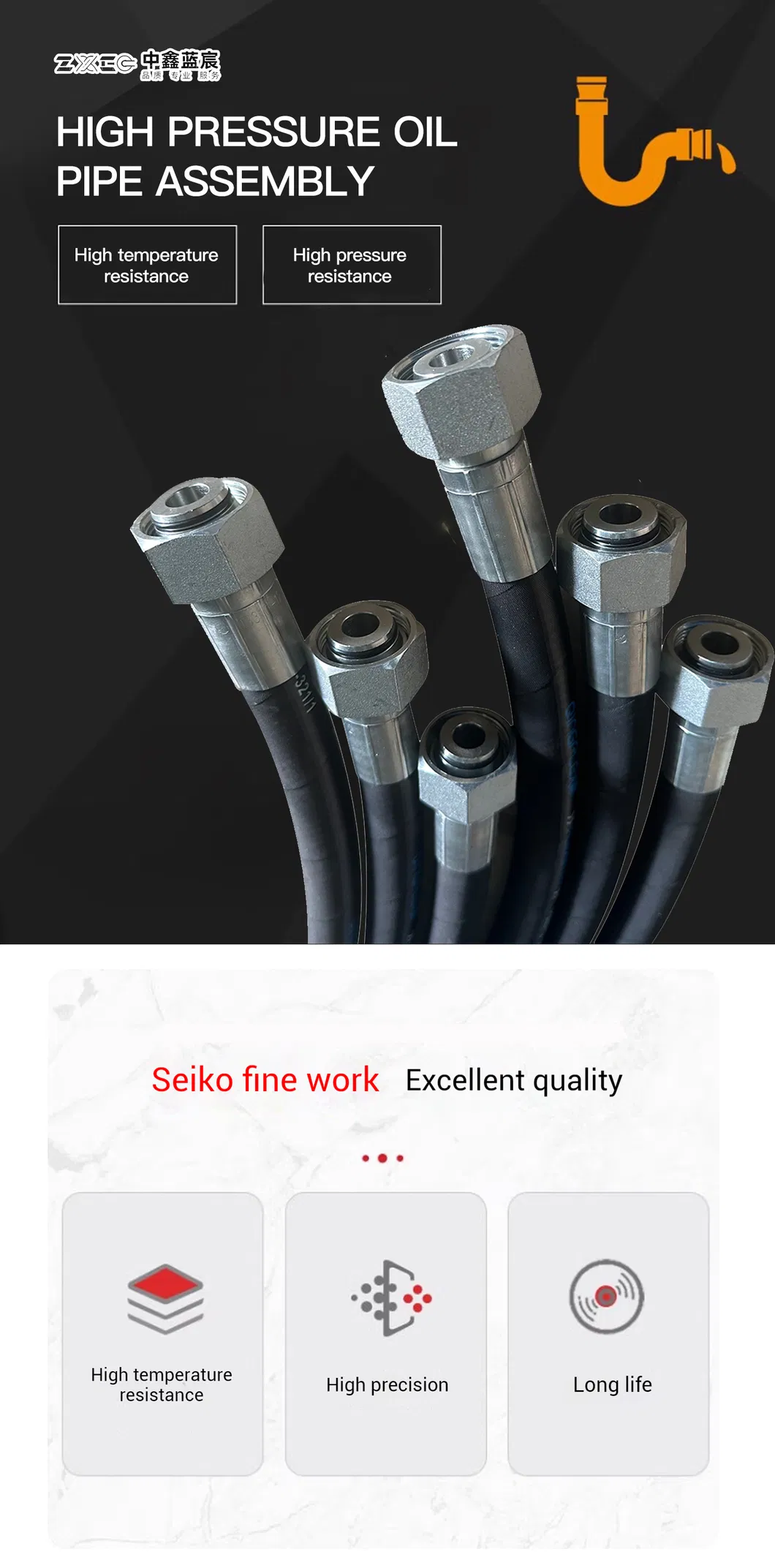 Sale Promotion Double Braided Hydraulic Rubber Hose Pipe High Pressure Rubber Oil Hose