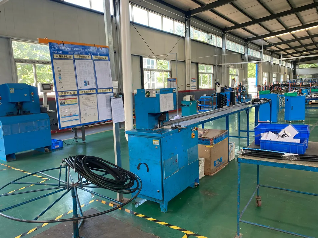 High Pressure Hydraulic Rubber Brake Hose Assembly with Joint Flange Retractable Hose Reel (seasonal)