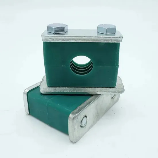 Green Twin Clamps for Pipe Fitting Double Hole Tube Clamps