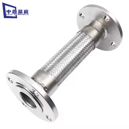 Corrugated Stainless Steel Bellow Hose High Corrosion Resistance Flexible Braided Metal Multi-Layer Wire Braiding Metal Hose