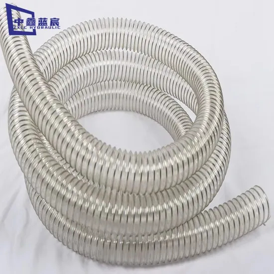 Transparent Clear Water Suction PVC Spring Hose 2 3 4 5 6 8 10 12inch PVC Spiral Steel Wire Reinforced Hose