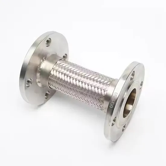 304 Stainless Steel Flanged Bellows Steam Metal Hose Corrosion-Resistant High Temperature Pressure Soft Connection Tube