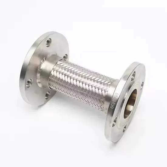 304 Stainless Steel Flanged Bellows Steam Metal Hose Corrosion-Resistant High Temperature Pressure Soft Connection Tube