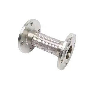 PTFE Lined Flanged Metal Hose with Inside Stainless Steel Wire Braid Hose,