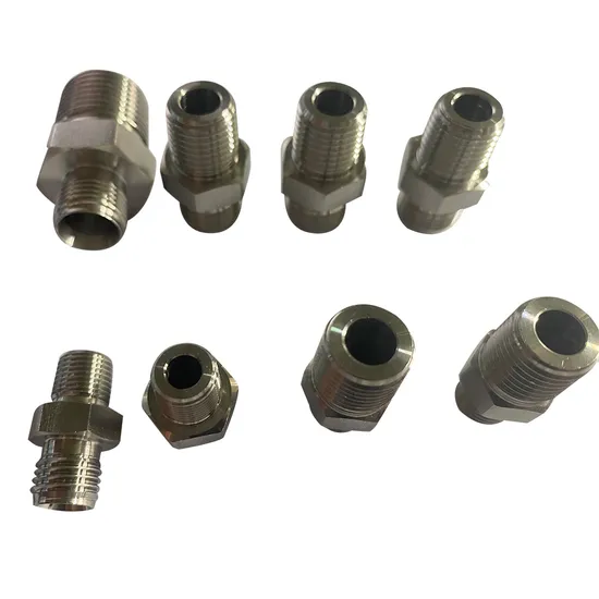 Swagelok Standard Straight Through Fittings, Stainless Steel Double Sleeve Threaded Straight Through Fittings, High-Pressure Pneumatic Fittings