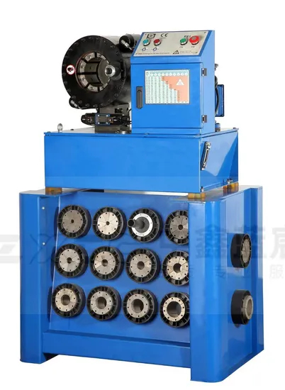Custom Easy Operate Hydraulic Hose Crimping Machine with a Small Skiving Machine for Sale
