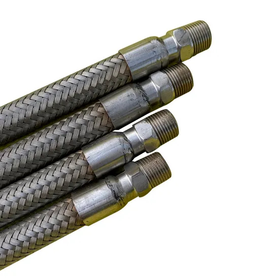 Stainless Steel Wire Braided Corrugated Flexible Metal Hose Pipes, Quick Convoluted Metal Hose for Heated Exchanger