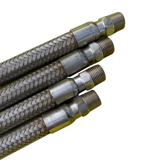 Stainless Steel Wire Braided Corrugated Flexible Metal Hose Pipes, Quick Convoluted Metal Hose for Heated Exchanger
