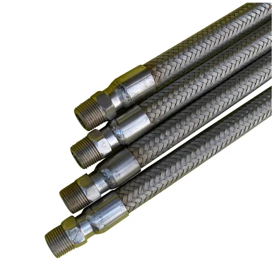 Customized Size 304 Stainless Steel Braided Flexible Metal Hose 3 Inch Hose Flexible Metal Hoses