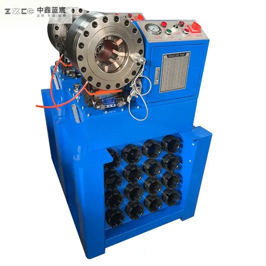 High Precision Vertical P32 P20 Pipe Sleeve Pressing Machine 2 Inch 4sp 6sp Hose Fitting Crimping Machine Hydraulic Crimper Machine with Quick Change Tool Dx68