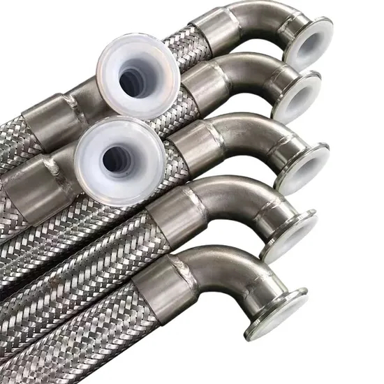 DN200 Pn16 Stainless Steel 304 Braided Flexible Flange Metal Joint Hose