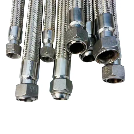 Stainless Steel Flange Bellows SS304 Braided Metal Hose Steam Hose High Temperature Pressure Metal Soft Connection Flexible Pipe