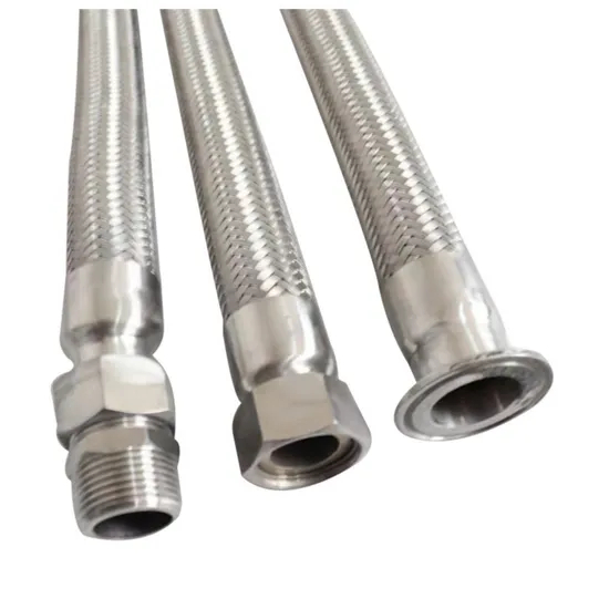 304 316 Stainless Steel Corrugated Braided Metal Flexible Hose Factory