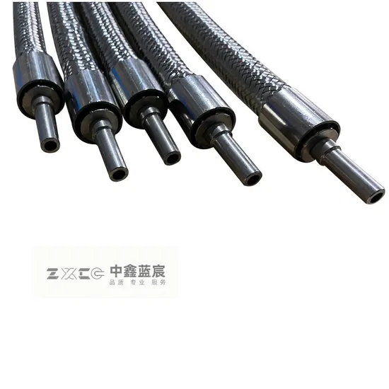High Pressure Black Rubber Hydraulic Oil Pipe Hose Assembly NBR Material Steel Wire Reinforcement Moulding Processing Available