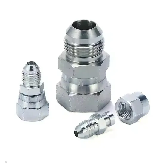 China Supplier Good Quality Threaded Pipe Joint Carbon Steel Transition Joint Nipple Hydraulic Fitting