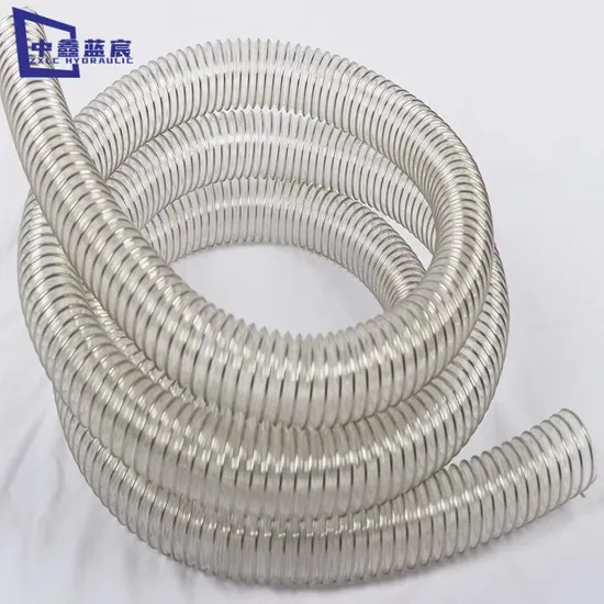 Flexible and Compressible Steel Wire PU Industrial Vacuum Hose