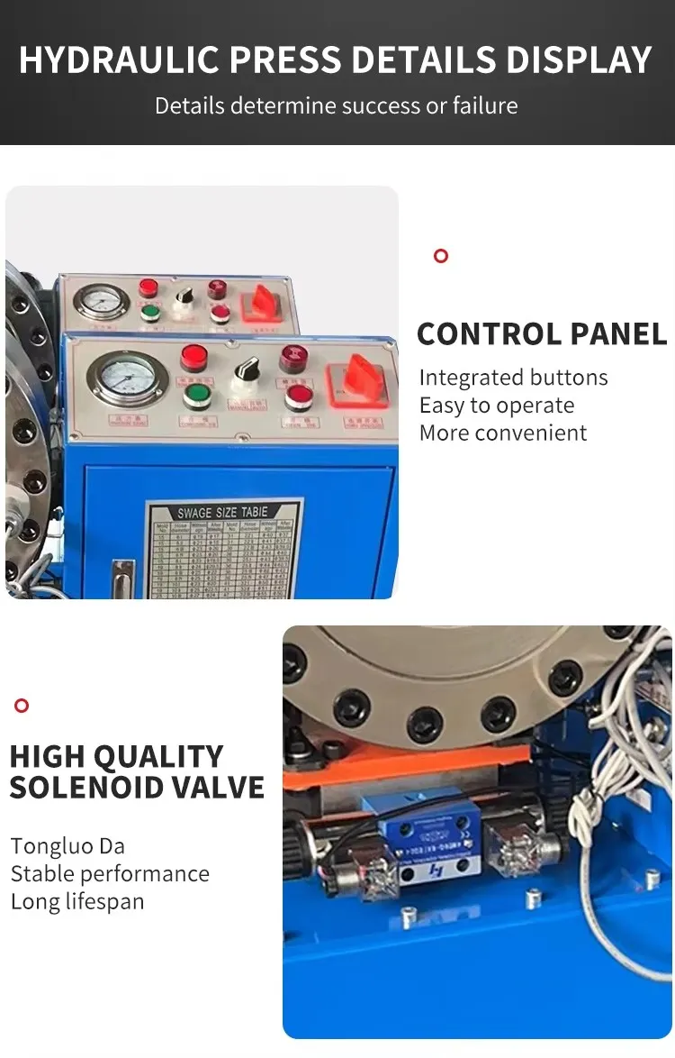 1/4&prime;&prime;-3&prime;&prime; Crimping Machine 220V 380V Hydraulic Hose Machine 15 Set Dies Sp60 Crimpimg Machine