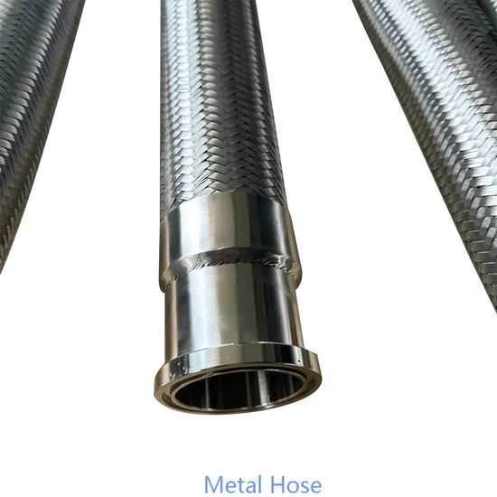 Wholesale Custom Durable High Pressure Resistancenut Acid and Alkali Resistance Type Stainless Steel Metal Hose