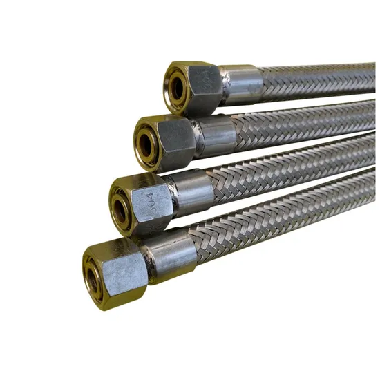 Stainless Steel Single Wire Braided Corrugated Flexible Metal Hose/Pipe with Fitting for Construction