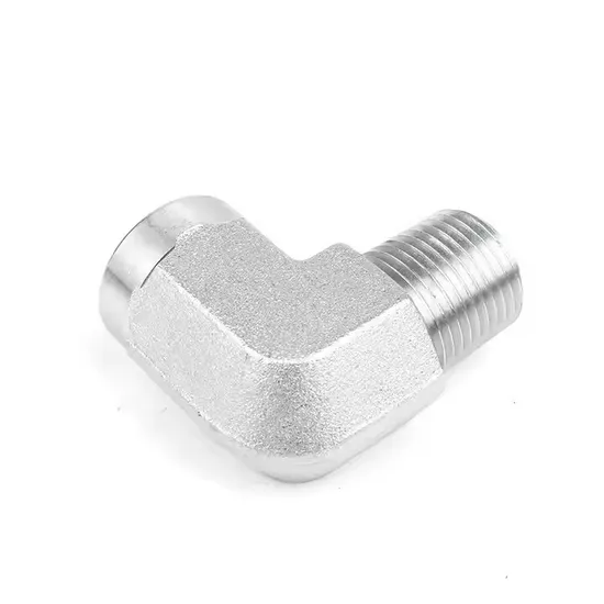 1c9 1d9 Thread Bend 90 Degree Elbow Hydraulic Pipe Adapter Low/High Pressure Bite Type Tube Fittings Connectors Carbon/Stainless