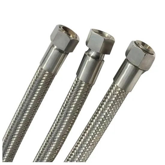 304 316 Stainless Steel Corrugated Braided Metal Flexible Hose Factory