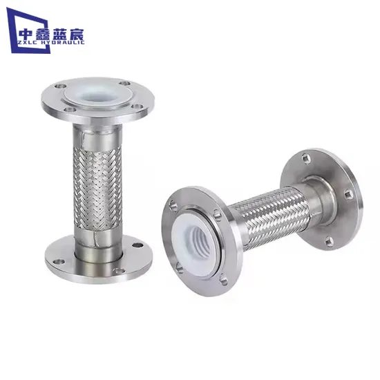 Flexible Stainless Steel Flange PTFE Lined Metal Braided Hose