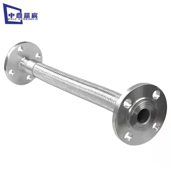 Corrugated Stainless Steel Bellow Hose High Corrosion Resistance Flexible Braided Metal Multi-Layer Wire Braiding Metal Hose