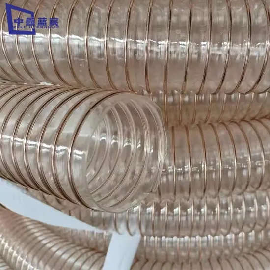 High Quality Steel Wire Reinforced PU/TPU Air Flexible Ducting Hose Moulded Processed