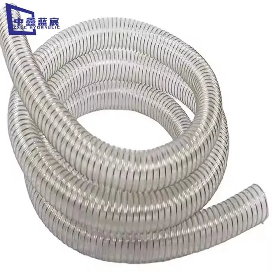 Flexible and Compressible Steel Wire PU Industrial Vacuum Hose