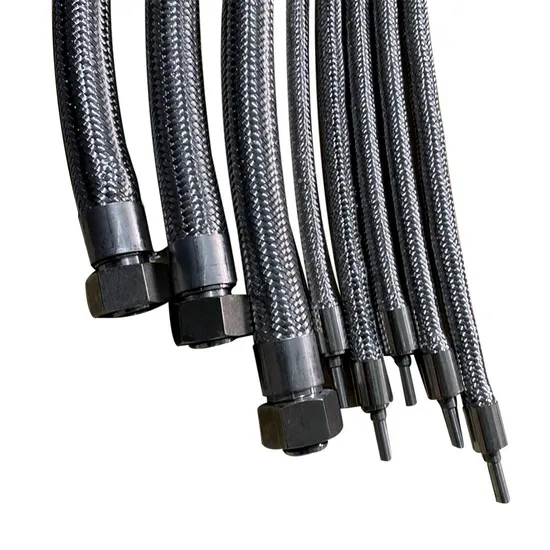 High Pressure Hydraulic Oil Pipe Steel Wire Braided Rubber Rubber Hose with Fittings