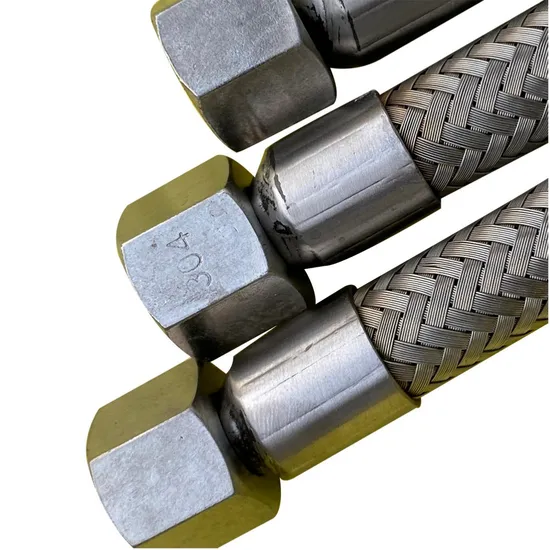High Pressure Flexible Metal Braided Hose Stainless Steel Corrugated Metal Hose Pipe Tube