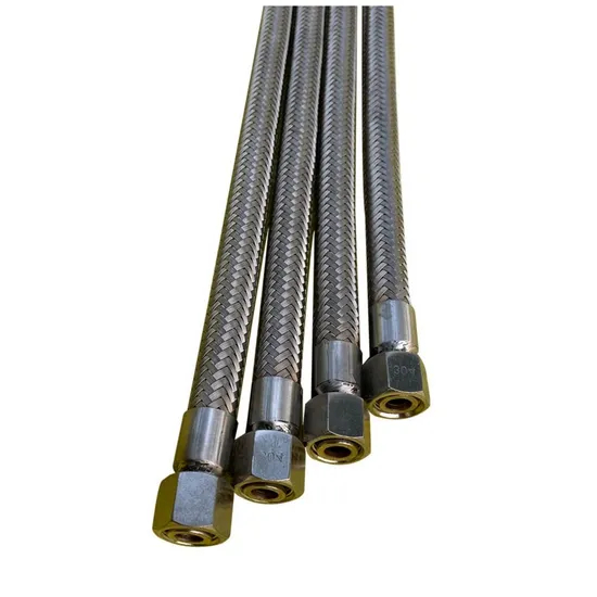 Stainless Steel Single Wire Braided Corrugated Flexible Metal Hose/Pipe with Fitting for Construction