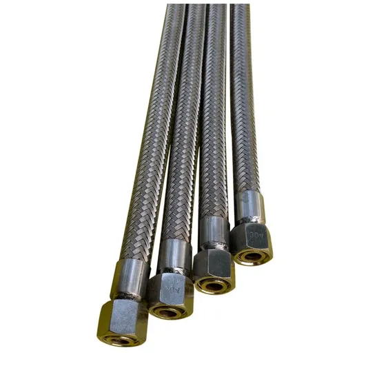 Stainless Steel Single Wire Braided Corrugated Flexible Metal Hose/Pipe with Fitting for Construction