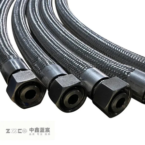 Factory Direct Sale Long Service Life High Steel Wire Braid High Pressure Rubber Hydraulic Hose and Fittings