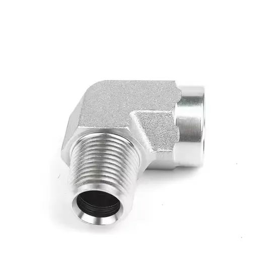 1c9 1d9 Thread Bend 90 Degree Elbow Hydraulic Pipe Adapter Low/High Pressure Bite Type Tube Fittings Connectors Carbon/Stainless