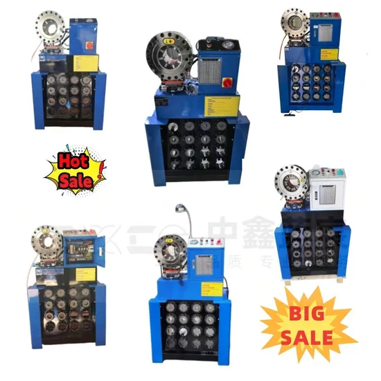 Factory Direct Supply 220V or 380V High Pressure Hydraulic Hose Crimping Machine for 1/4" to 2" Hydraulic Rubber Hos