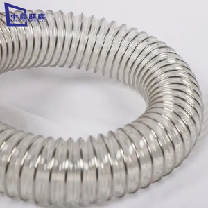 PU Flexible Hose 3 4inch 5inch 6 8 10inch Flexible Steel Wire Spiral Reinforced Polyurethane PU Duct Hose Air Pipe