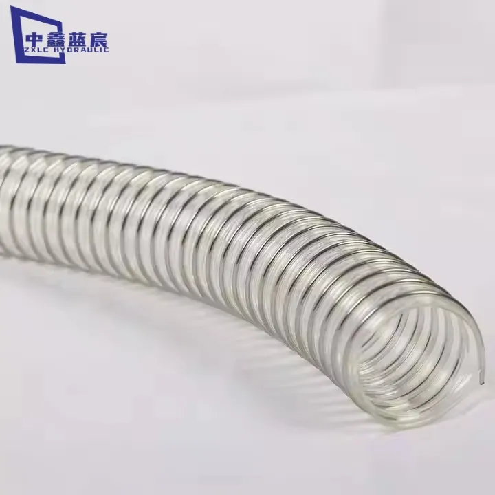 Flexible and Compressible Steel Wire PU Industrial Vacuum Hose